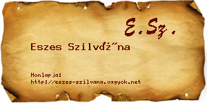Eszes Szilvána névjegykártya